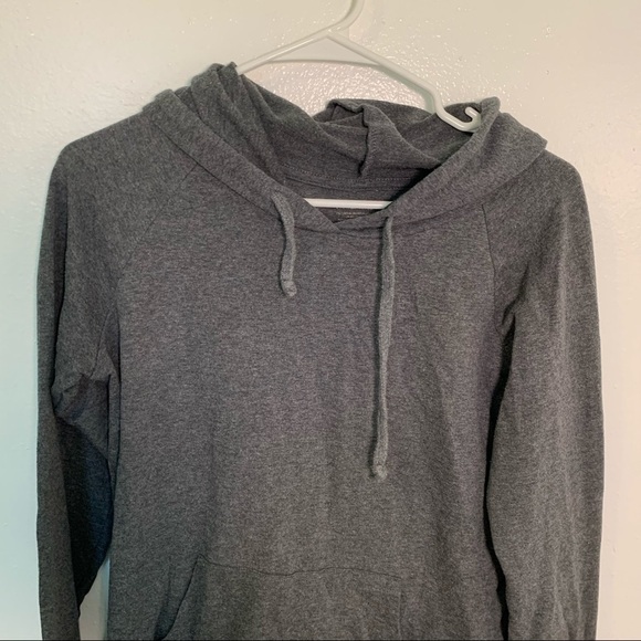 PRO MO Hooded Sweatshirt Hoodie Solid Gray - Picture 2 of 7